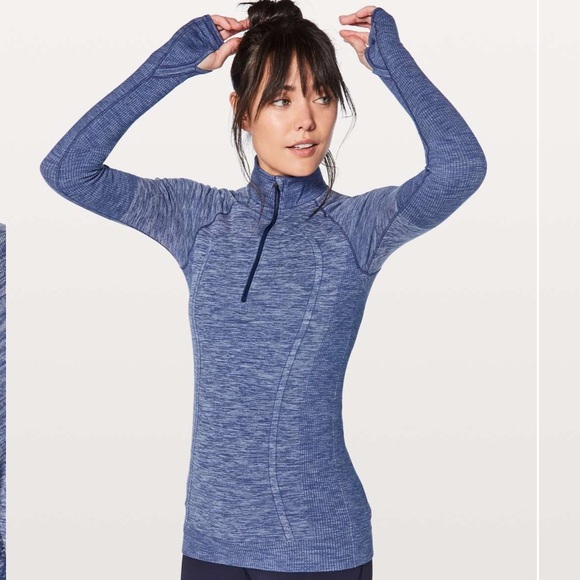 lululemon athletica Tops - Lululemon Swiftly Wool 1/2 Zip
